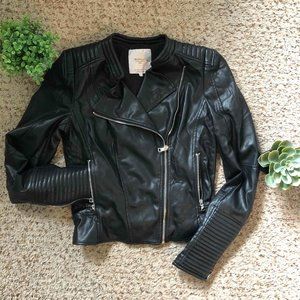 Black Vegan Leather Jacket
